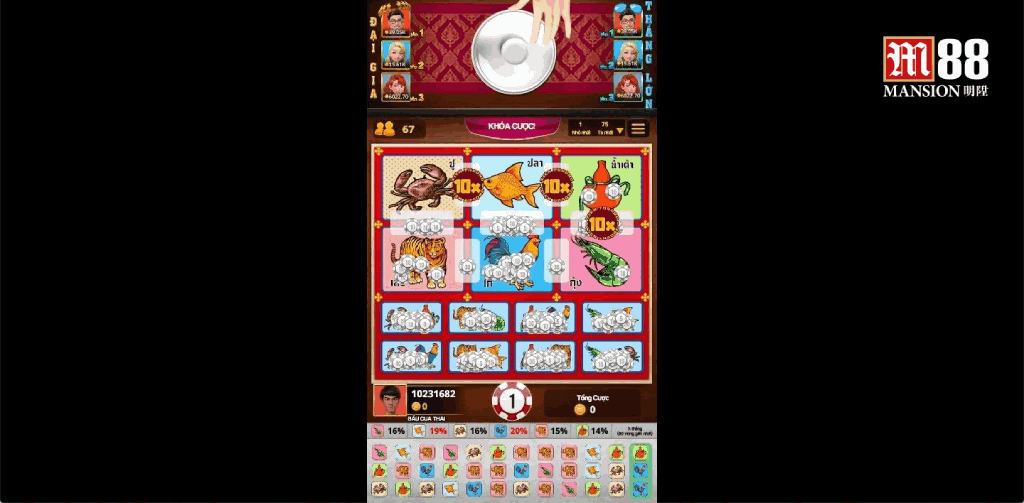 game bầu của tôm cá M88